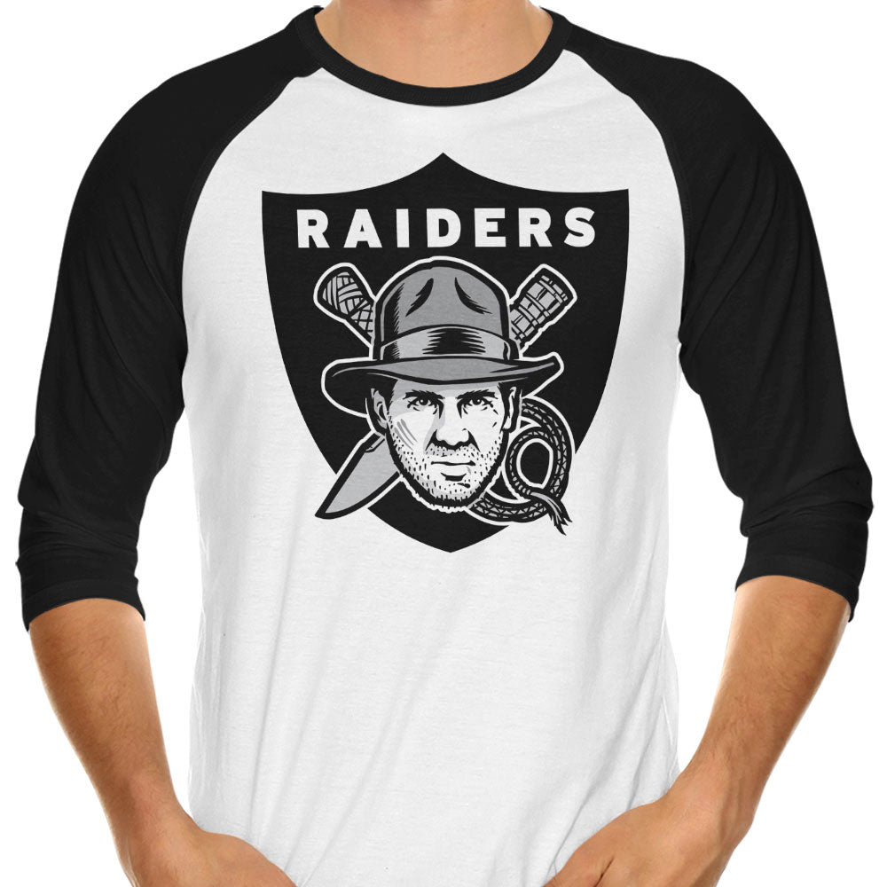 Raiders of the Lost Fan 3/4 Sleeve Raglan - Adult & Kids T-Shirts, Sweatshirts & Hoodies apparel design preview 1