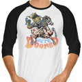 Rainbow Doom 3/4 Sleeve Raglan - Adult & Kids T-Shirts, Sweatshirts & Hoodies apparel design preview 1