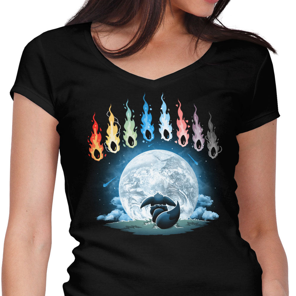 Rainbow Stones Women's V-Neck - Adult & Kids T-Shirts, Sweatshirts & Hoodies apparel design preview 1