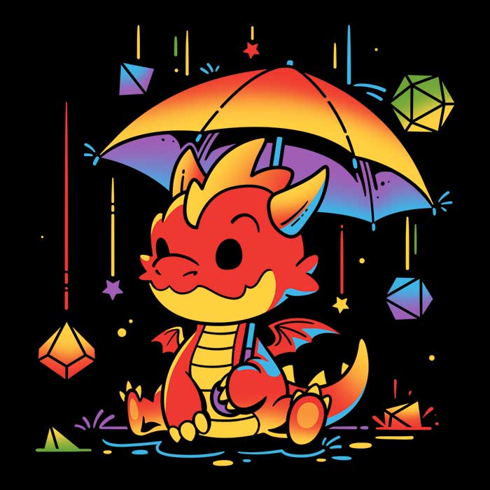 Rainy Dice Day Men's Apparel - Adult & Kids T-Shirts, Sweatshirts & Hoodies apparel design preview 2