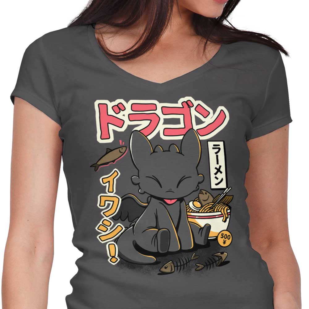 Ramen Night Women's V-Neck - Adult & Kids T-Shirts, Sweatshirts & Hoodies apparel design preview 1