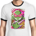 Raphael Glitch Ringer - Adult & Kids T-Shirts, Sweatshirts & Hoodies apparel design preview 1