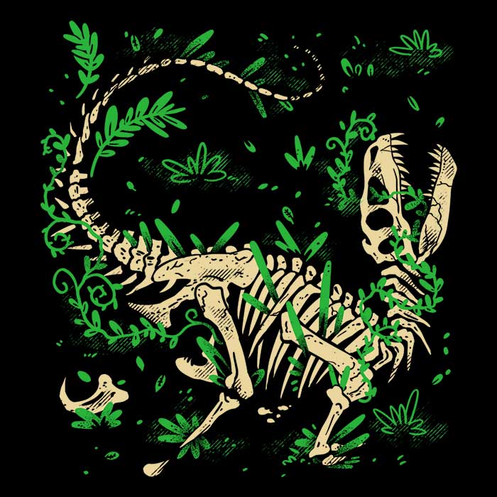 Raptor Fossils - Adult & Kids T-Shirts, Sweatshirts & Hoodies apparel design preview 2
