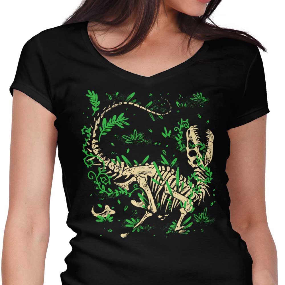 Raptor Fossils Women's V-Neck - Adult & Kids T-Shirts, Sweatshirts & Hoodies apparel design preview 1