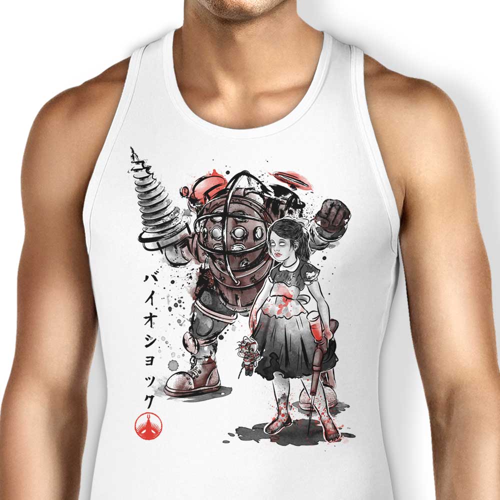 Rapture Sumi-e Tank Top - Adult & Kids T-Shirts, Sweatshirts & Hoodies apparel design preview 1