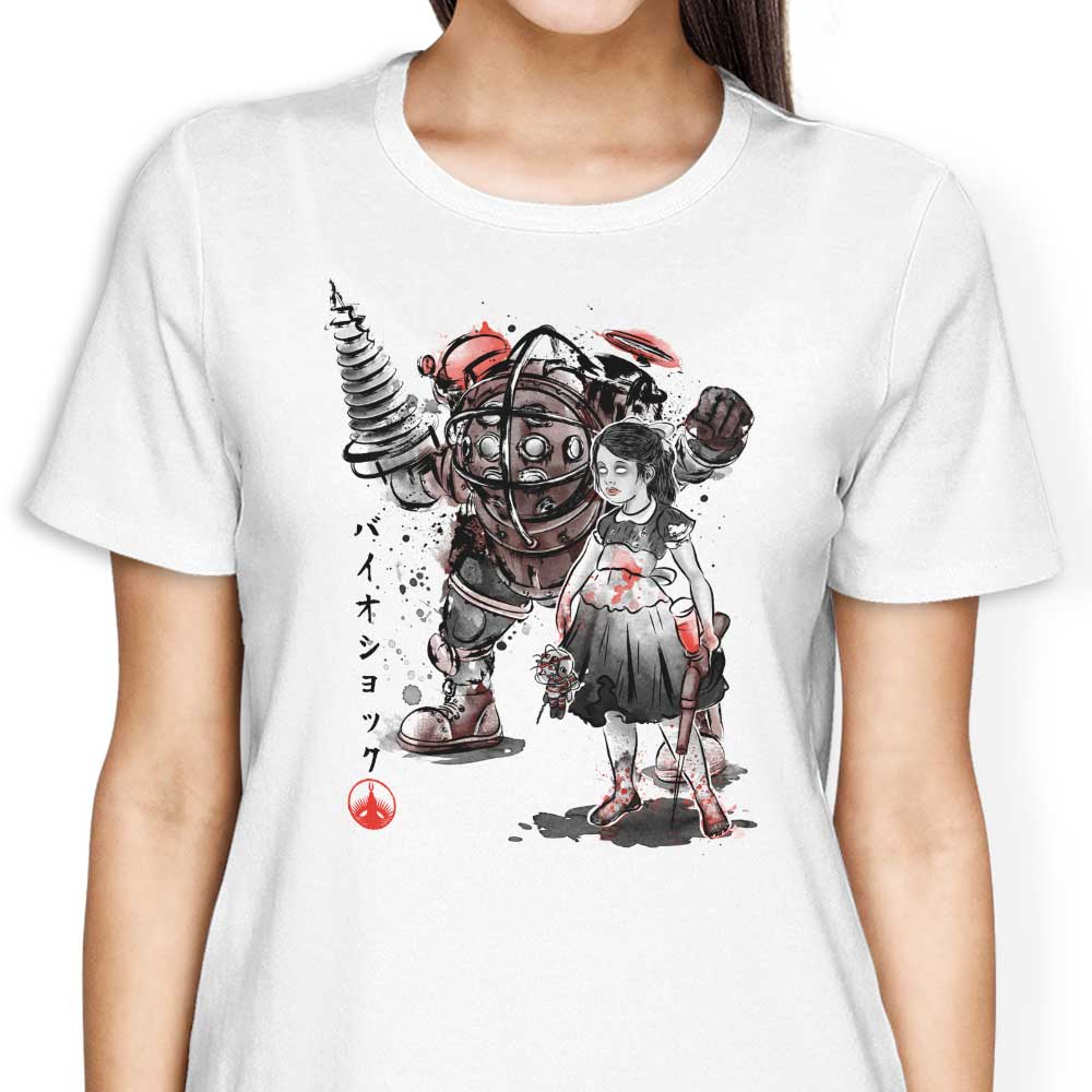 Rapture Sumi-e Women's Apparel - Adult & Kids T-Shirts, Sweatshirts & Hoodies apparel design preview 2