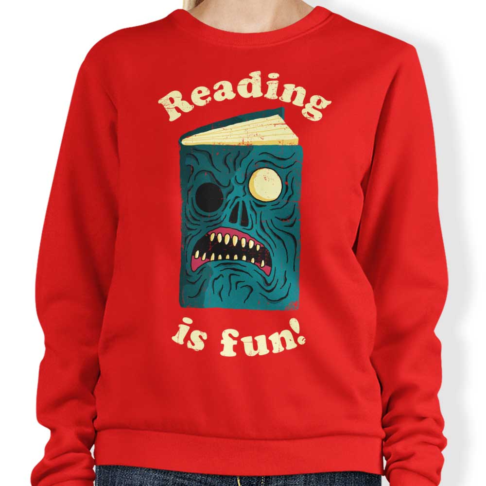 Reading is Fun - Adult & Kids T-Shirts, Sweatshirts & Hoodies apparel design preview 1