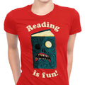 Reading is Fun Women's Apparel - Adult & Kids T-Shirts, Sweatshirts & Hoodies apparel design preview 1