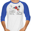 Really Rich 3/4 Sleeve Raglan - Adult & Kids T-Shirts, Sweatshirts & Hoodies apparel design preview 1