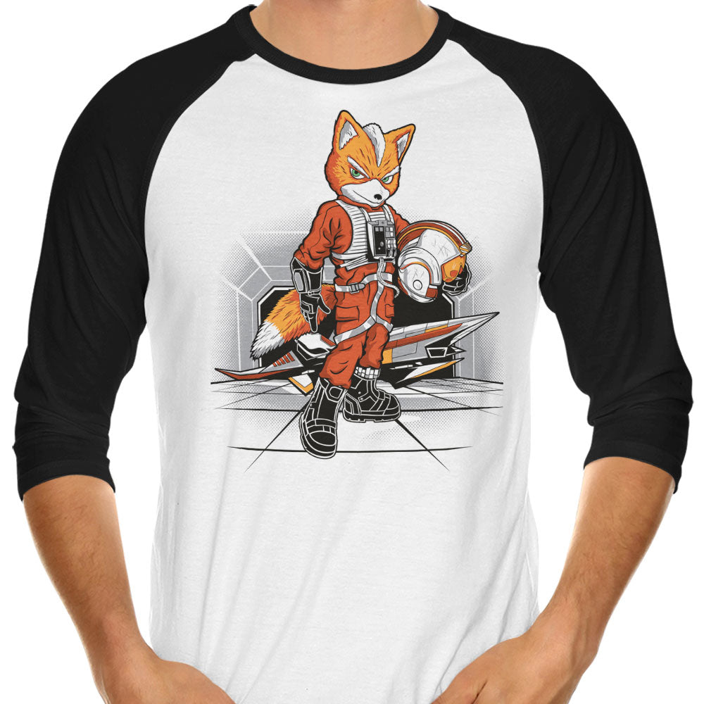 Rebel Fox 3/4 Sleeve Raglan - Adult & Kids T-Shirts, Sweatshirts & Hoodies apparel design preview 1