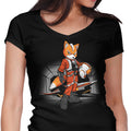 Rebel Fox Women's V-Neck - Adult & Kids T-Shirts, Sweatshirts & Hoodies apparel design preview 1