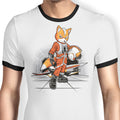 Rebel Fox Ringer - Adult & Kids T-Shirts, Sweatshirts & Hoodies apparel design preview 1