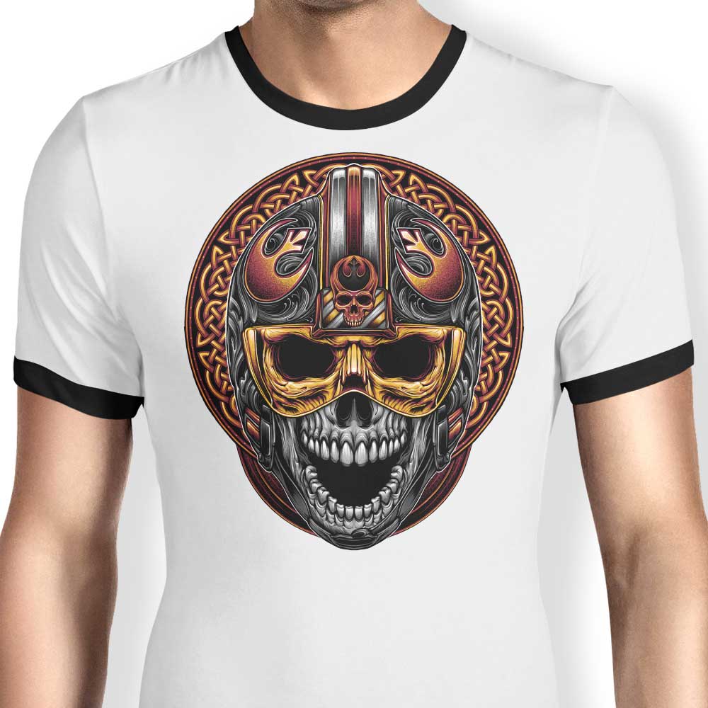 Rebel Skull Ringer - Adult & Kids T-Shirts, Sweatshirts & Hoodies apparel design preview 1