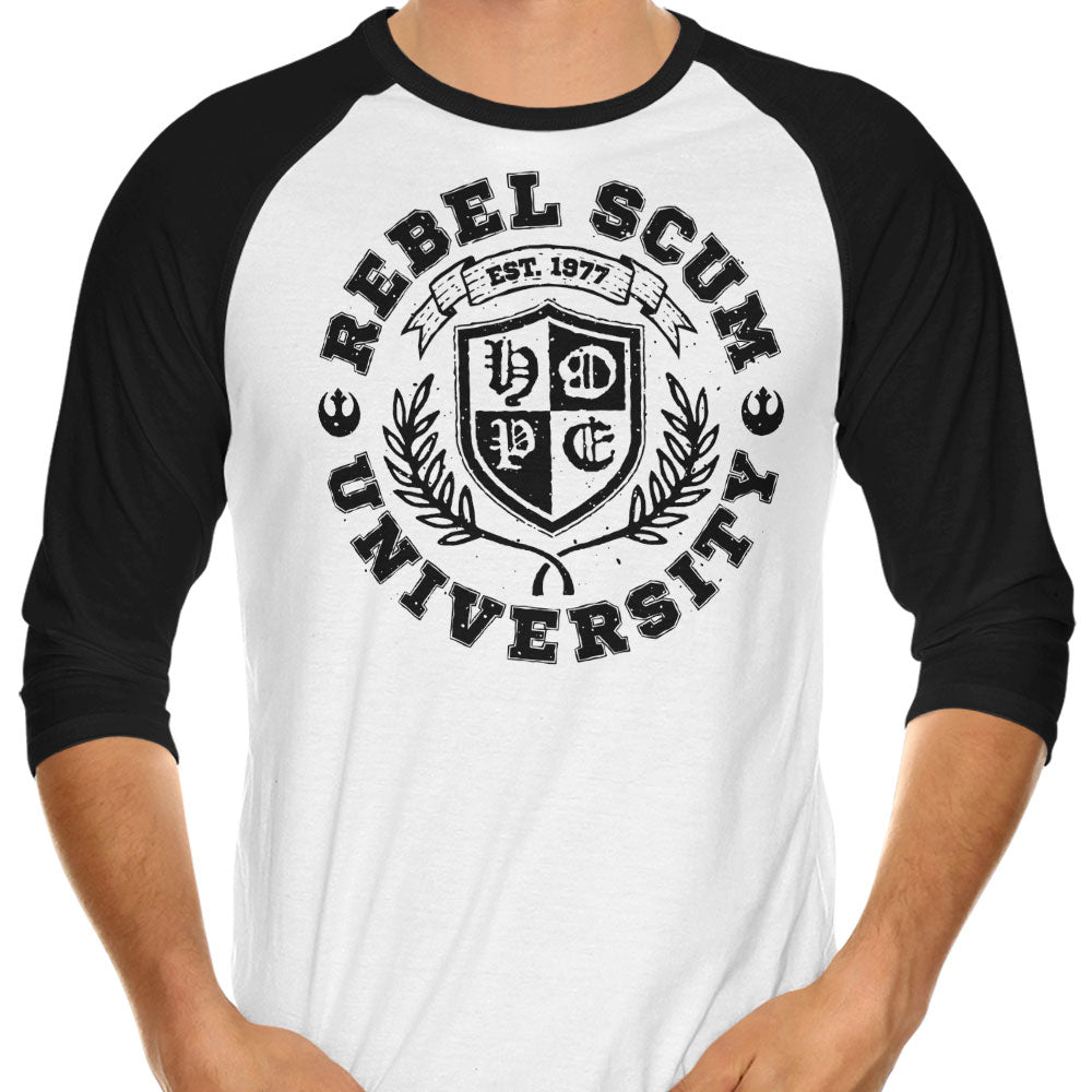 Rebel U 3/4 Sleeve Raglan - Adult & Kids T-Shirts, Sweatshirts & Hoodies apparel design preview 1