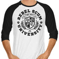 Rebel U 3/4 Sleeve Raglan - Adult & Kids T-Shirts, Sweatshirts & Hoodies apparel design preview 1