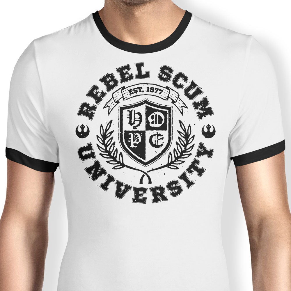 Rebel U Ringer - Adult & Kids T-Shirts, Sweatshirts & Hoodies apparel design preview 1