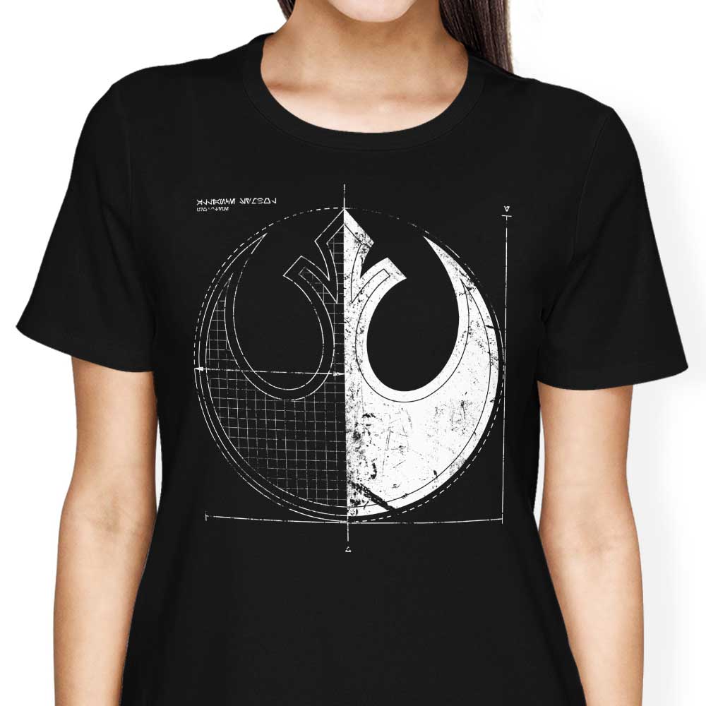 Rebellion Blueprint Women's Apparel - Adult & Kids T-Shirts, Sweatshirts & Hoodies apparel design preview 2