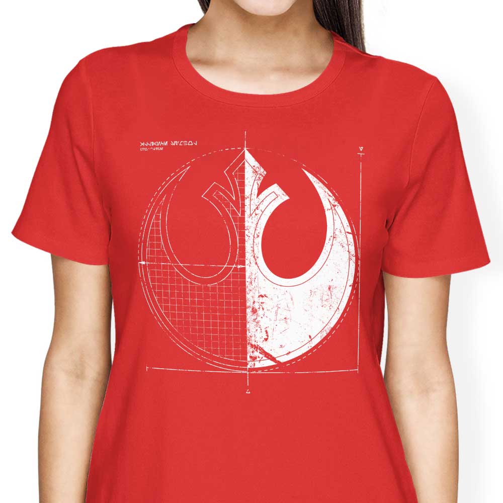 Rebellion Blueprint Women's Apparel - Adult & Kids T-Shirts, Sweatshirts & Hoodies apparel design preview 1