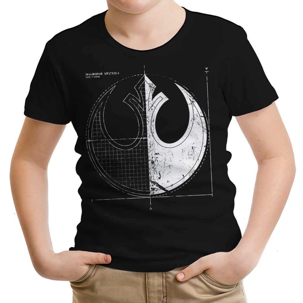 Rebellion Blueprint Youth Apparel - Adult & Kids T-Shirts, Sweatshirts & Hoodies apparel design preview 2