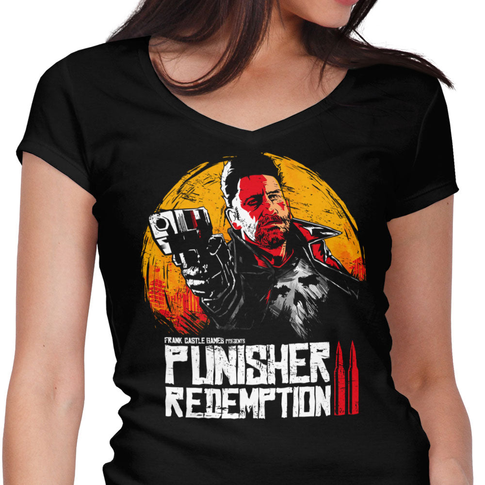 Red Castle Redemption Women's V-Neck - Adult & Kids T-Shirts, Sweatshirts & Hoodies apparel design preview 1