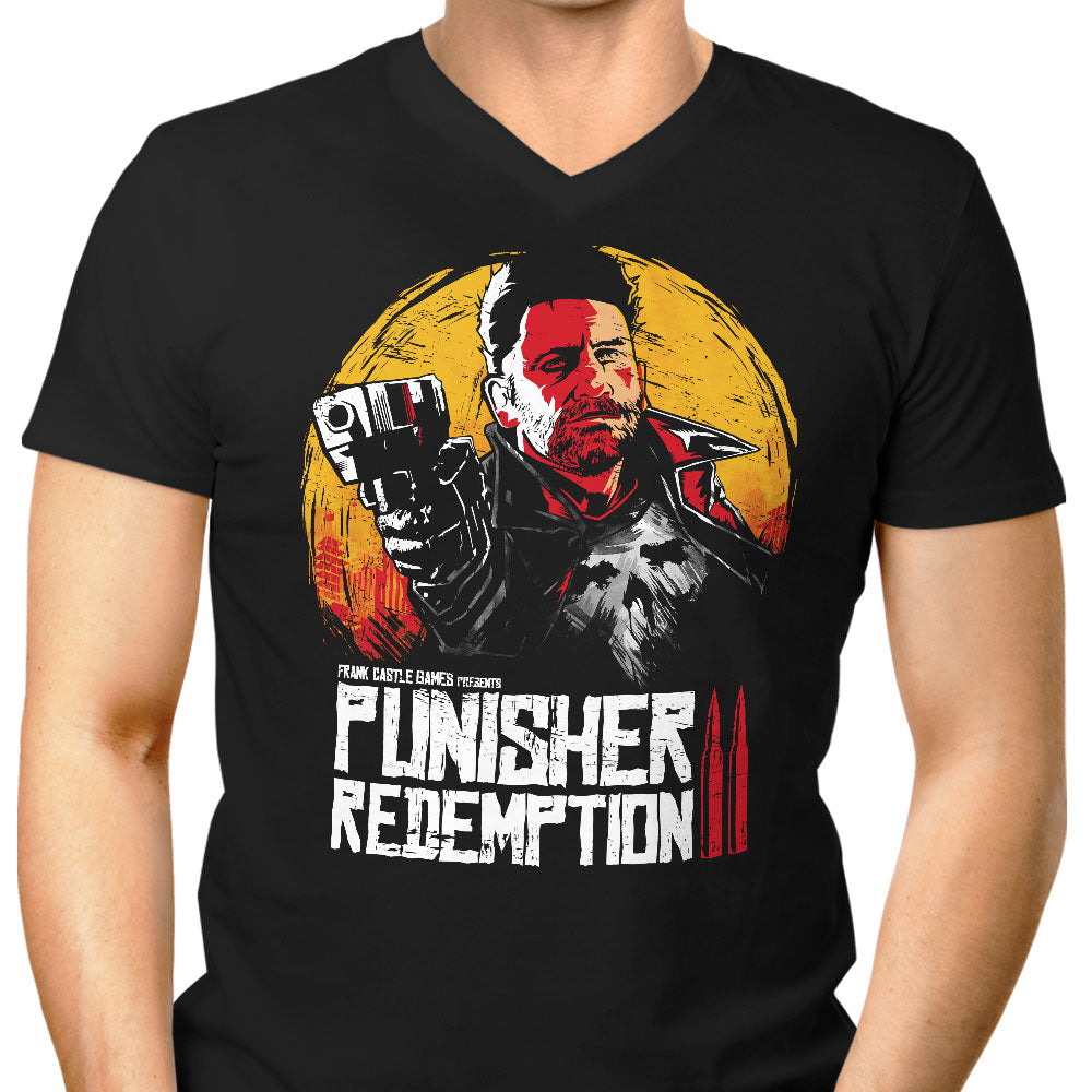 Red Castle Redemption Men's V-Neck - Adult & Kids T-Shirts, Sweatshirts & Hoodies apparel design preview 1