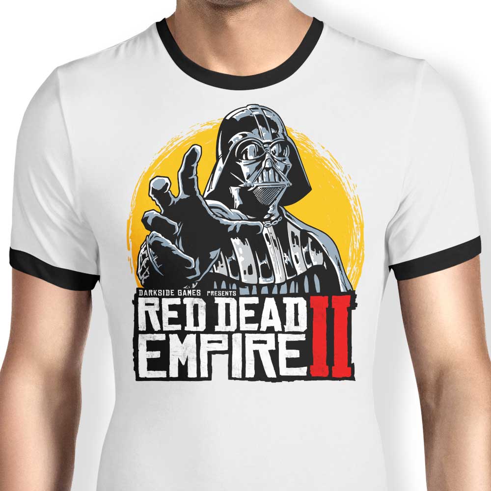 Red Dead Empire II Ringer - Adult & Kids T-Shirts, Sweatshirts & Hoodies apparel design preview 1