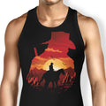 Red Dead Sunset Tank Top - Adult & Kids T-Shirts, Sweatshirts & Hoodies apparel design preview 1