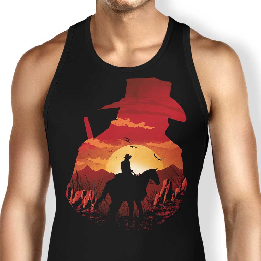 Red Dead Sunset Tank Top - Adult & Kids T-Shirts, Sweatshirts & Hoodies apparel design preview 1