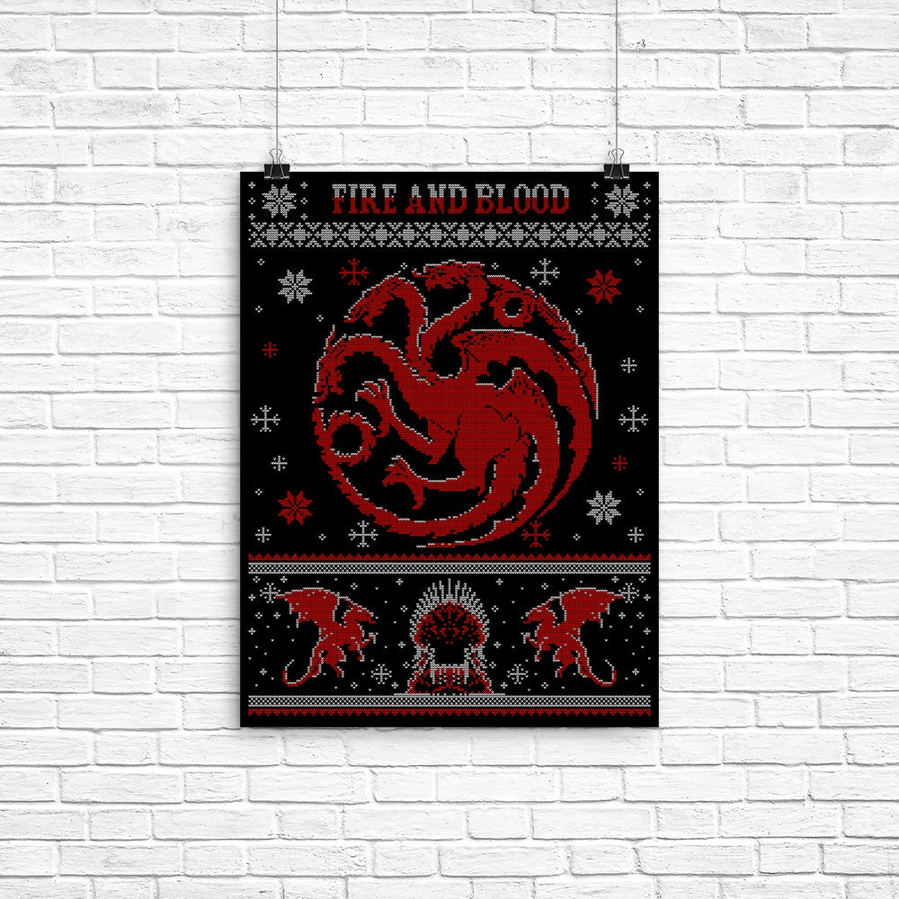 Red Dragon Sweater Poster - Adult & Kids T-Shirts, Sweatshirts & Hoodies apparel design preview 1