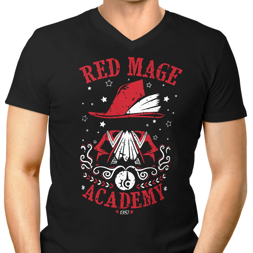 Red Mage Academy Men's V-Neck - Adult & Kids T-Shirts, Sweatshirts & Hoodies apparel design preview 1