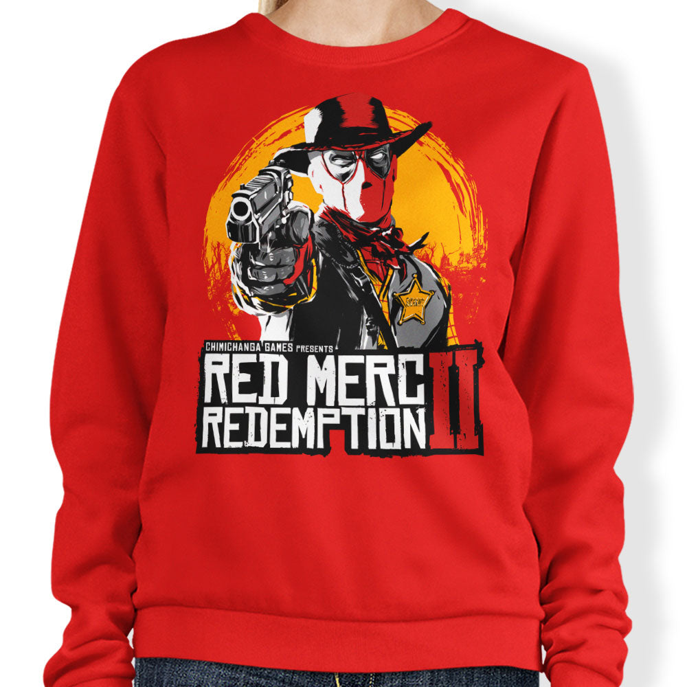 Red Merc Redemption - Adult & Kids T-Shirts, Sweatshirts & Hoodies apparel design preview 1