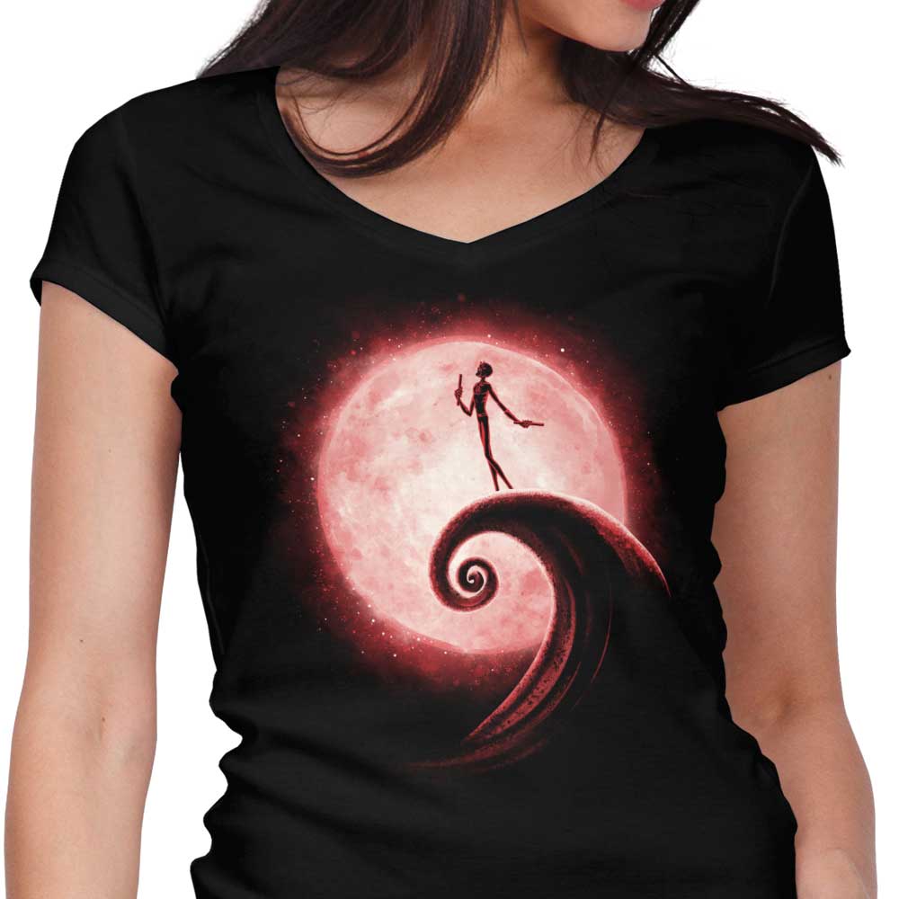 Red Nightmare Women's V-Neck - Adult & Kids T-Shirts, Sweatshirts & Hoodies apparel design preview 1