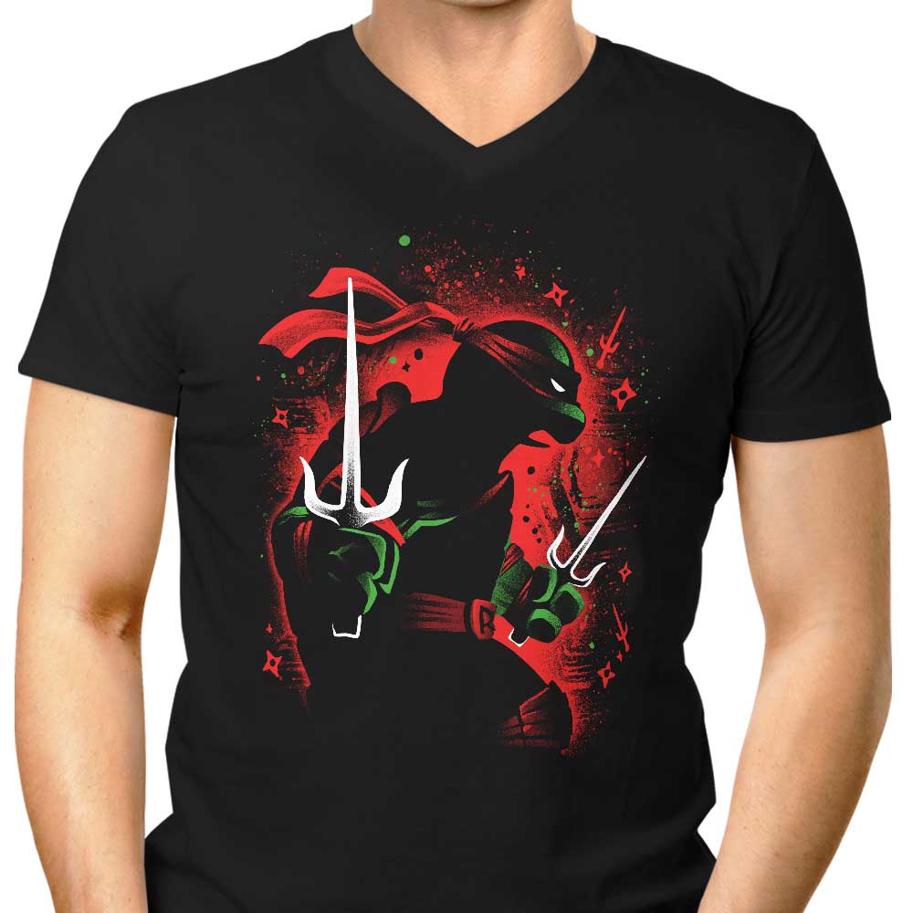 Red Rebel Ninja Men's V-Neck - Adult & Kids T-Shirts, Sweatshirts & Hoodies apparel design preview 1