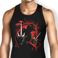 Red Rebel Ninja Tank Top - Adult & Kids T-Shirts, Sweatshirts & Hoodies apparel design preview 1