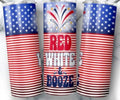 Patriotic Red White and Booze 4th of July 20 oz - Adult & Kids T-Shirts, Sweatshirts & Hoodies apparel design preview 1