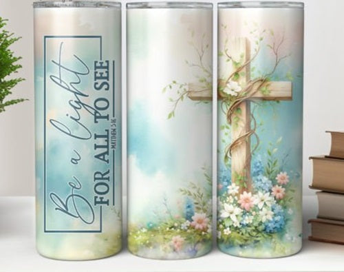 Be A Light For All To See Cross Religious 20 oz - Adult & Kids T-Shirts, Sweatshirts & Hoodies apparel design preview 1
