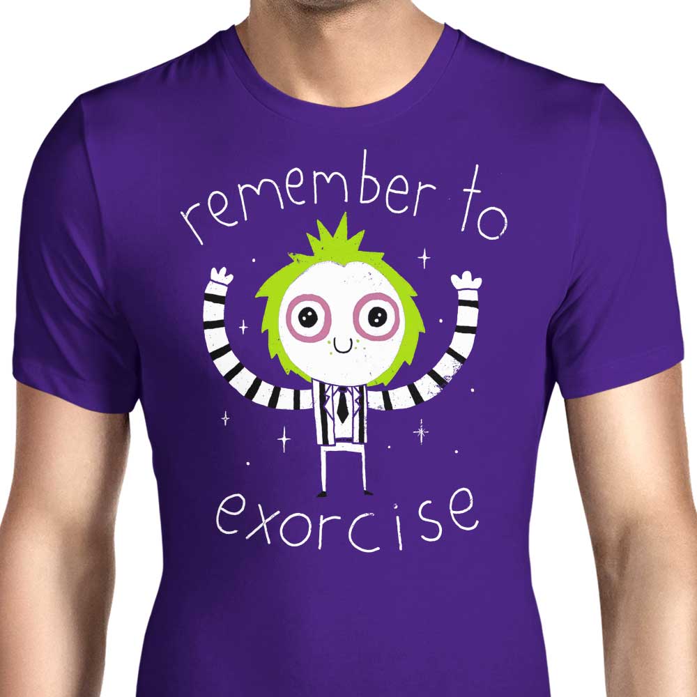 Remember to Exorcise Men's Apparel - Adult & Kids T-Shirts, Sweatshirts & Hoodies apparel design preview 1