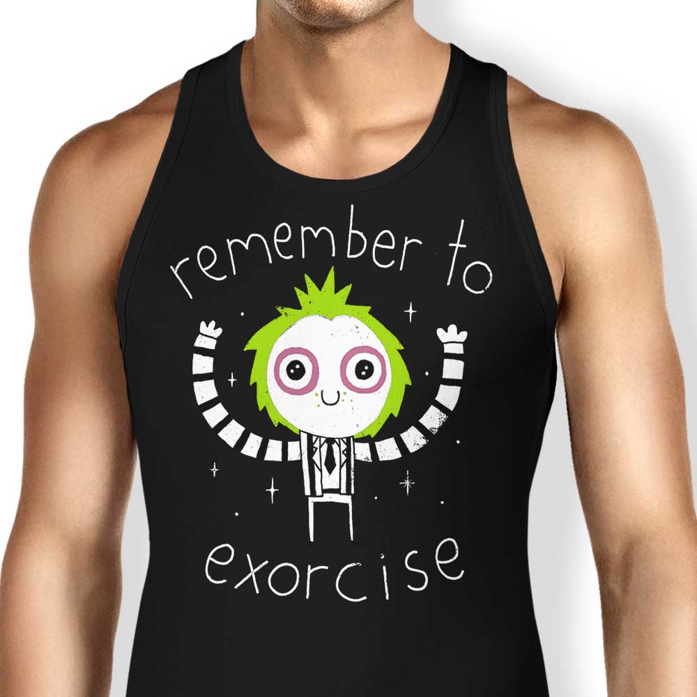 Remember to Exorcise Tank Top - Adult & Kids T-Shirts, Sweatshirts & Hoodies apparel design preview 1