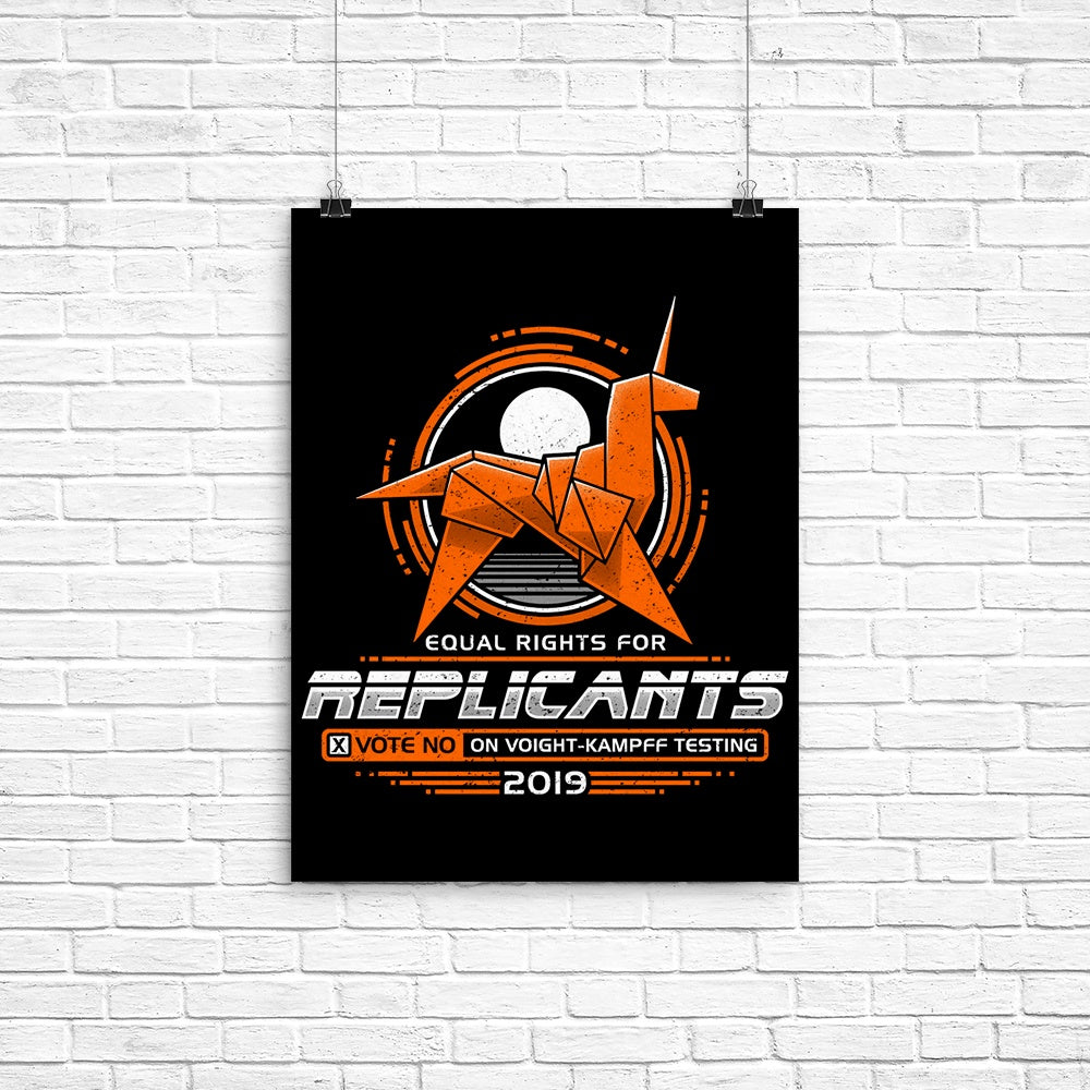 Replicants Poster - Adult & Kids T-Shirts, Sweatshirts & Hoodies apparel design preview 1