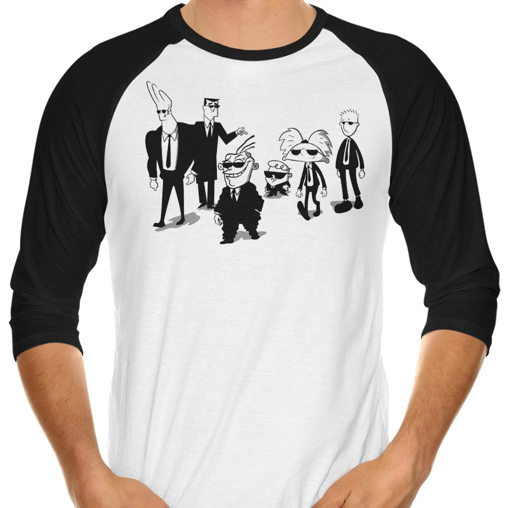 Reservoir Cartoons 3/4 Sleeve Raglan - Adult & Kids T-Shirts, Sweatshirts & Hoodies apparel design preview 1