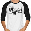 Reservoir Cartoons 3/4 Sleeve Raglan - Adult & Kids T-Shirts, Sweatshirts & Hoodies apparel design preview 1