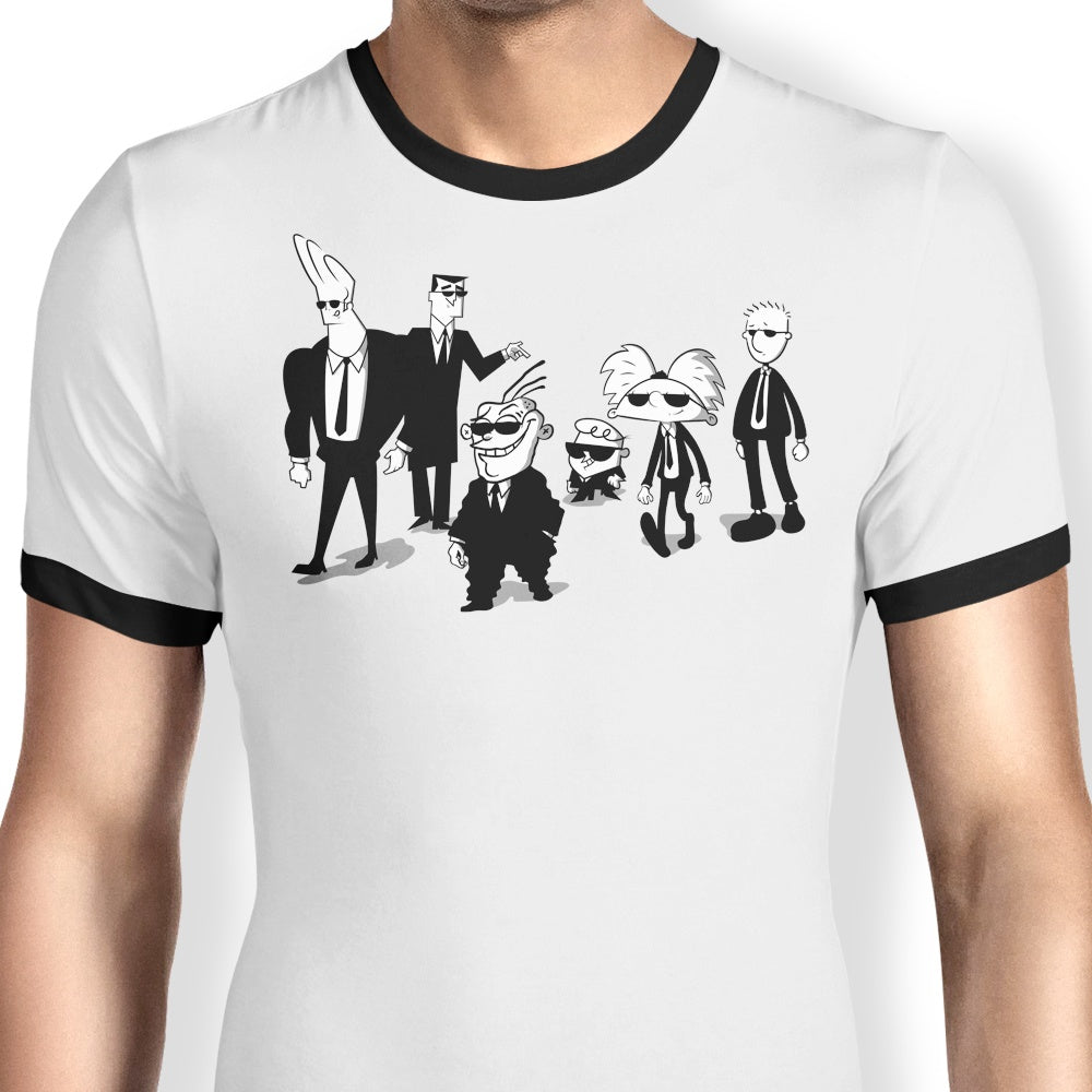 Reservoir Cartoons Ringer - Adult & Kids T-Shirts, Sweatshirts & Hoodies apparel design preview 1