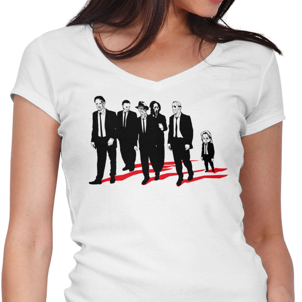 Reservoir Slashers Women's V-Neck - Adult & Kids T-Shirts, Sweatshirts & Hoodies apparel design preview 1