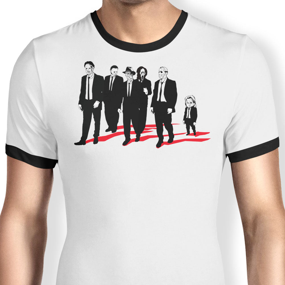 Reservoir Slashers Ringer - Adult & Kids T-Shirts, Sweatshirts & Hoodies apparel design preview 1