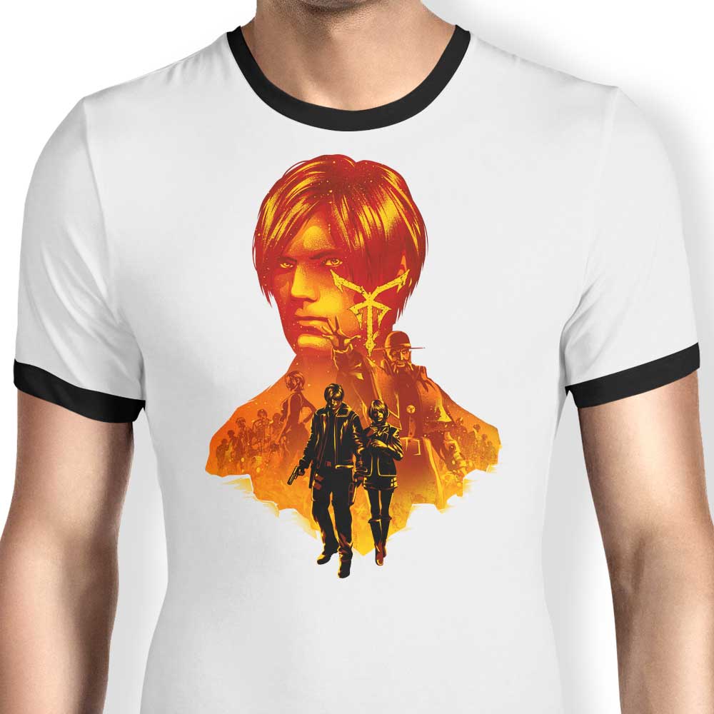 Resident Leon Ringer - Adult & Kids T-Shirts, Sweatshirts & Hoodies apparel design preview 1