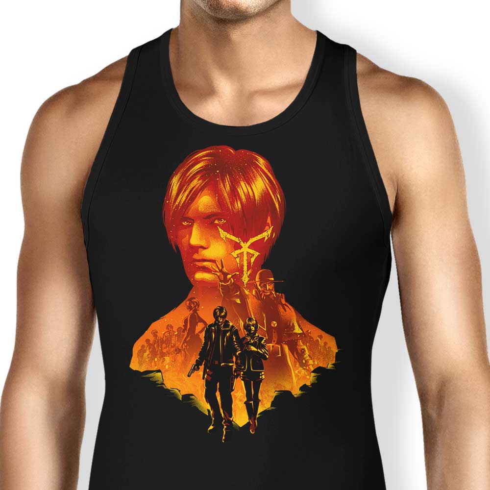 Resident Leon Tank Top - Adult & Kids T-Shirts, Sweatshirts & Hoodies apparel design preview 1