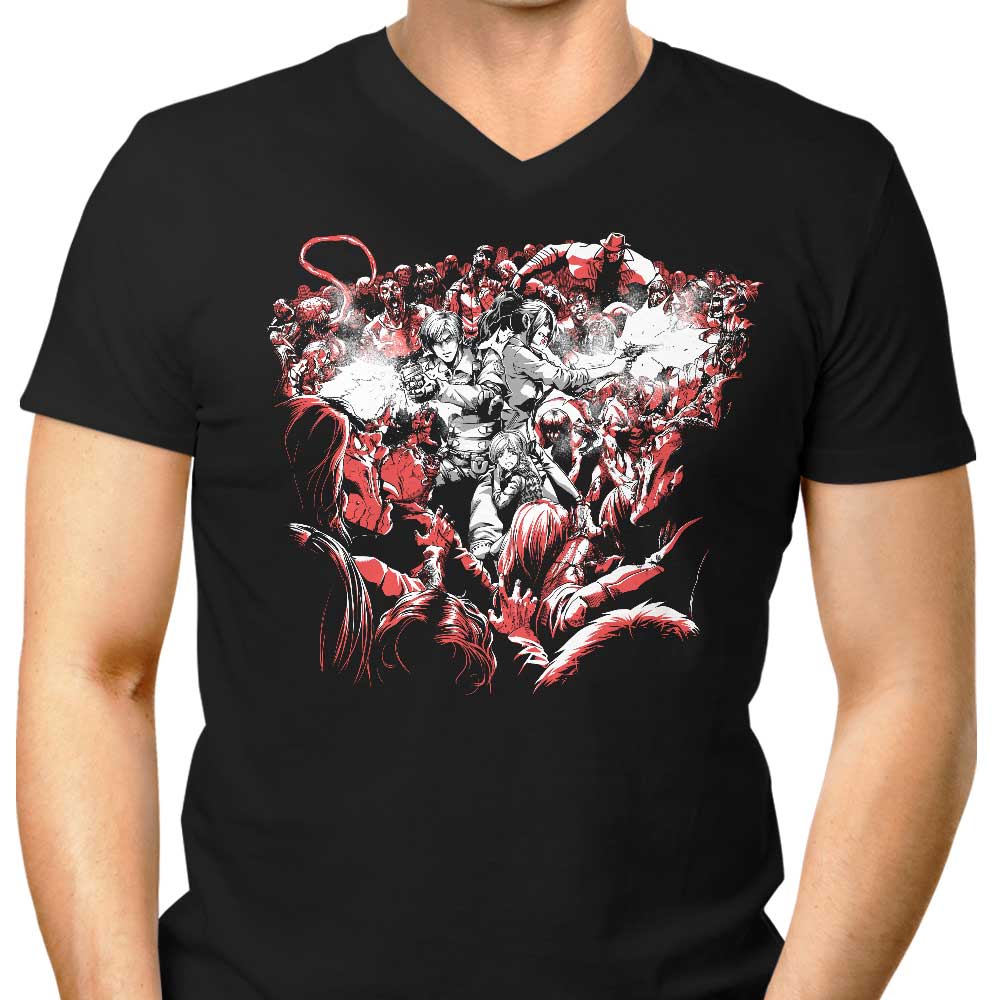 Resident Sequel Men's V-Neck - Adult & Kids T-Shirts, Sweatshirts & Hoodies apparel design preview 1