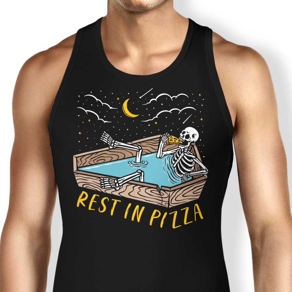 Rest in Pizza Tank Top - Adult & Kids T-Shirts, Sweatshirts & Hoodies apparel design preview 1