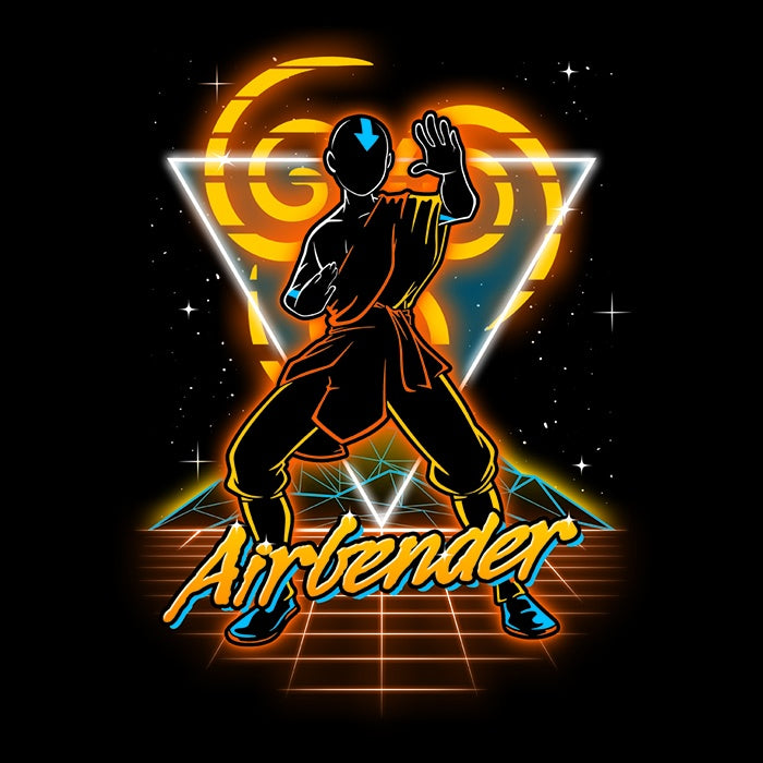 Retro Airbender - Adult & Kids T-Shirts, Sweatshirts & Hoodies apparel design preview 2