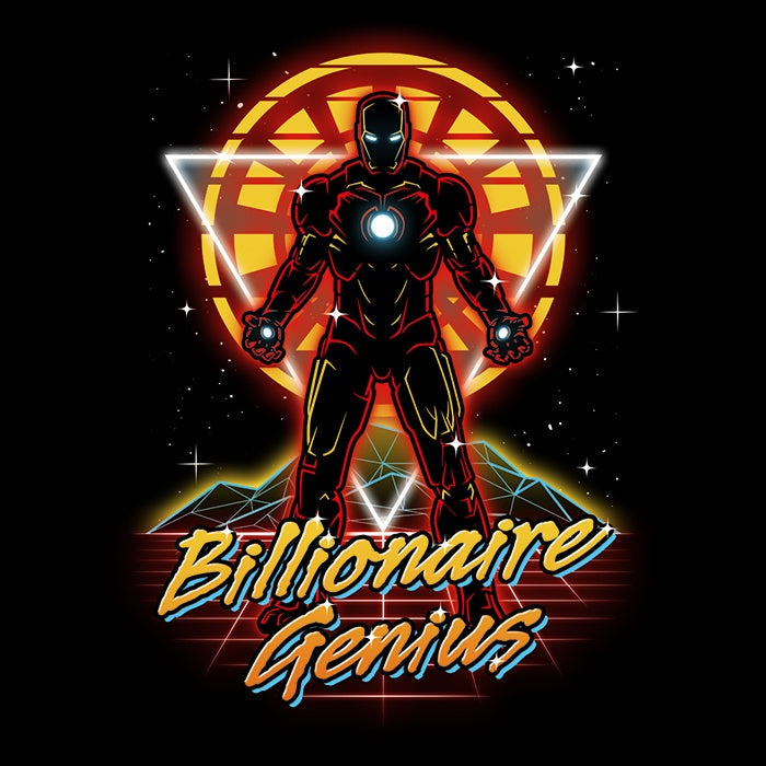 Retro Billionaire Genius - Adult & Kids T-Shirts, Sweatshirts & Hoodies apparel design preview 2